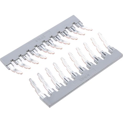 Barrette de jonction Phoenix Contact, série EB 10- 6 pour Blocs terminal à rail DIN ( Prix pour Paquet de 5 )