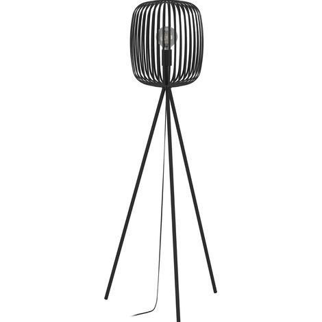 Lampadaire trépied, luminaire intérieur sur pied en métal (1/5)
