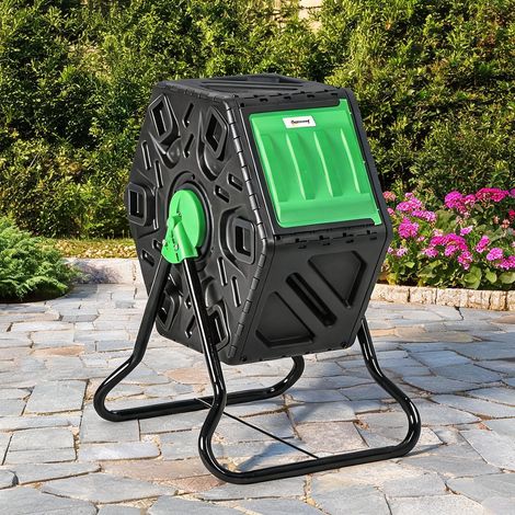 Composteur rotatif 360° 65 L en polypropylène avec 24 trous de (1/5)