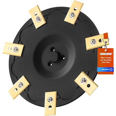 [Mise À Niveau] Disques de Couteaux + 7 Lames compatibles avec Mammotion YUKA Mini Series 500 700, Disque de Lame pour Tondeuse Robot, Disque Rotatif pour Robot Tondeuse