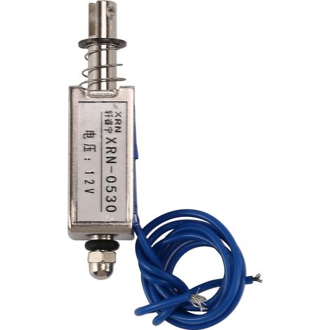 Électrovanne électrique de type poussoir/tireur, 10 mm, 12 V CC, force de 2,1 kg (1/5)