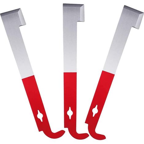 Racloir Pour Ruche - Acier Inoxydable - Forme En J - Pour Cadres Et Planches - 3 Pièces (1/5)