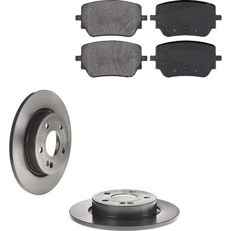KIT FRENI POSTERIORI compatibile con MERCEDES-BENZ CLASSE A TRE VOLUMI (V177) - DISCHI + PASTIGLIE OEM: P 50 148 , P 50 151 / 18763 , 18784 /SOSTITUZIONE DIRETTA/BASSA POLVERE/SILENZIOSO (1/5)