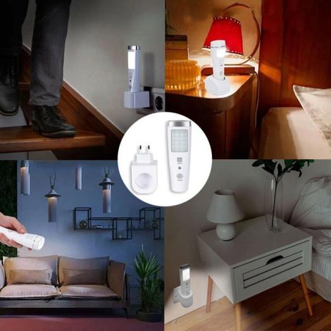 Lampe torche LED induction urgence - Détecteur présence 60° - 15 LED - Rechargeable - Blanc (1/4)