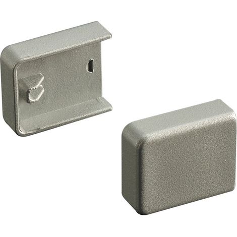 Embouts pour profil support - Décor : Gris - Matériau : PVC - MENAGE&CONFORT (1/2)