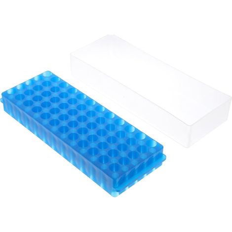 Organisateur de Tubes à Essai Porte-tubes de Laboratoire Pratique et Facile à Installer en Pp Bleu 60 Trous pour Usage en Laboratoire (1/5)