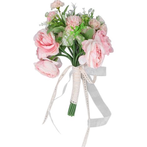 Bouquet de Roses Artificielles pour Mariage, Décoration Photo et Art en Rose