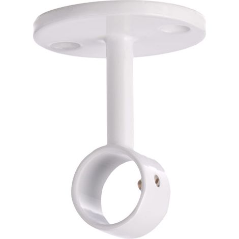 Support oeillet rideau blanc – Fixation plafond solide – Pour tringles de 10 cm de diamètre – Design moderne et épuré – Ateliers 28