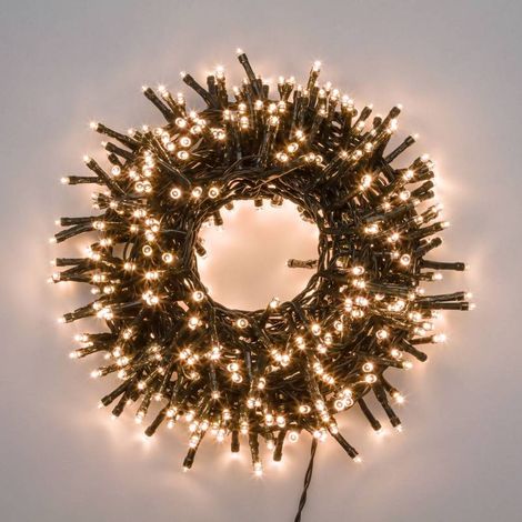 Guirlande Mini-BOA 60M Ø6cm 3000 LED blanc chaud 8 programmes IP44 Lotti (1/5)