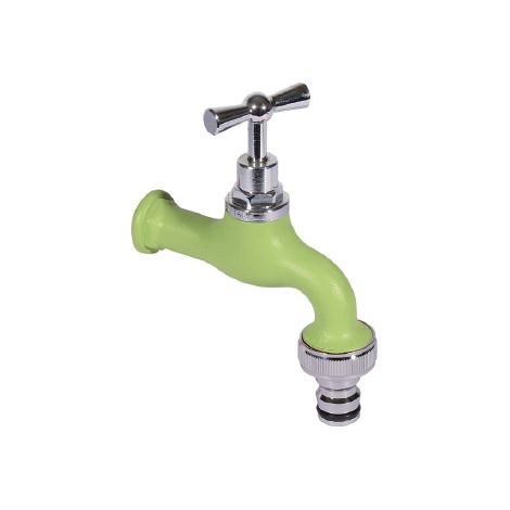 Rubinetto Colorato per Fontana da Giardino in Ottone Belfer RUB/026 Verde Acido (1/5)