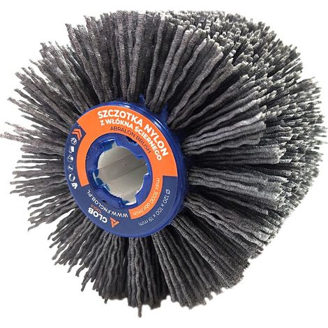 Spazzola per invecchiamento del legno Glob Tools con fibra abrasiva 120x100x19mm in nylon (1/4)