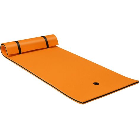 3 Layer Floating Water Mat Swimming Pool Float Pad with Rolling Pillow Foam Pad (1/5)