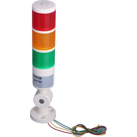 Drehbare LED-Signalleuchte, schwenkbarer Sockel, geringer Stromverbrauch, umschaltbare Modi (1/5)