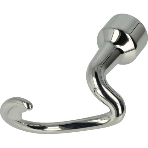 vhbw Dough Hook compatible with KitchenAid KSM90, KSM88PSQ, KSM95 Kitchen Machine - Mixing Paddle, spiral, 14 x 6 cm, stainless steel Silver