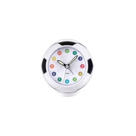 Réveil de football pour enfants - Fonctionne sur piles, silencieux (sans tic-tac) avec fonction snooze lumineuse pour garçons et filles (1/5)