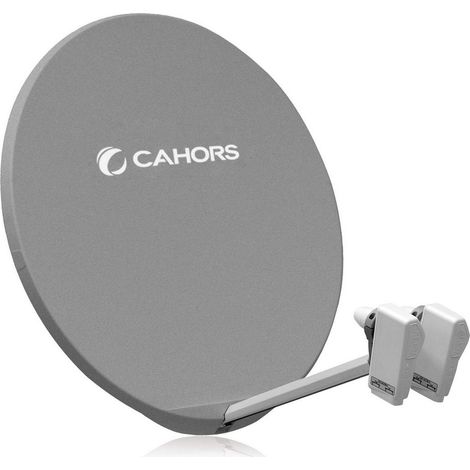 Antenne Satellite - VISIOSAT - 140881 - 100 cm - SMC Grise - Pièce Arrière Métal