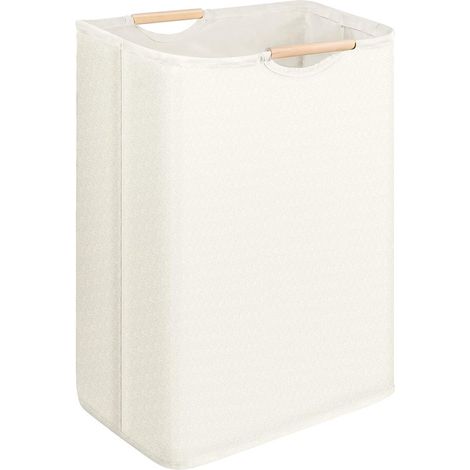 Cesto de ropa, 30x30x40 cm, Cesto de ropa impermeable, Cesto de ropa plegable, Cesto de ropa plegable pequeño, Cestos de ropa, viajes, Beige (1/5)