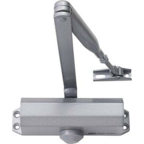 Ferme-porte Bricard Argent bras compas fermeture automatique jusquà 60 kg Force 3