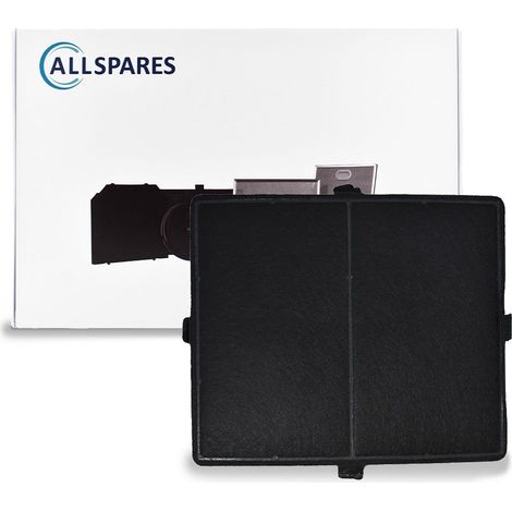 Filtro de carbón AllSpares para campanas extractoras compatible con Miele DKF12-1 (283x240x17mm) (1/5)