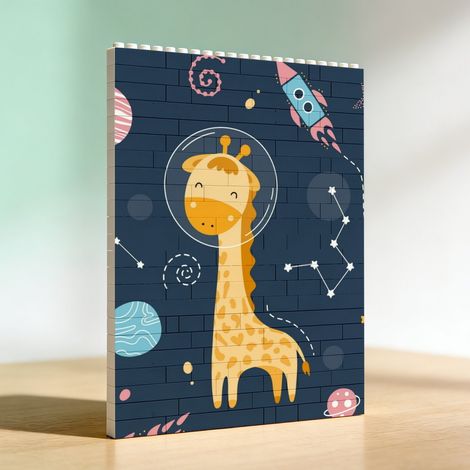 Cadre photo en blocs pour la Saint‑Valentin, cadeau romantique (1/5)