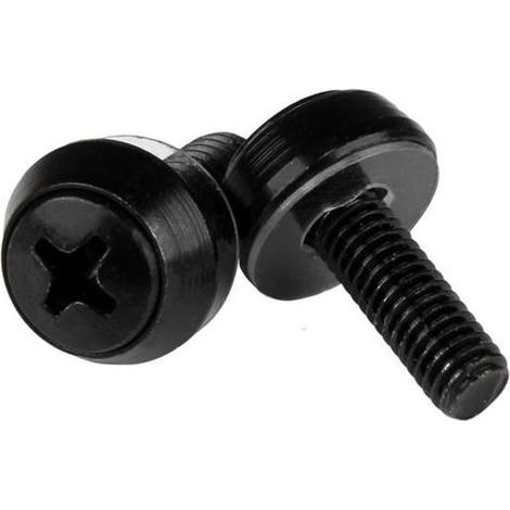 Startech M5 Montageschraube schwarz 12 mm Pack 50