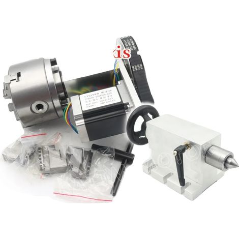 Asse rotante, alta precisione, compatibilità versatile, 4 ganasce K12-100mm (1/2)