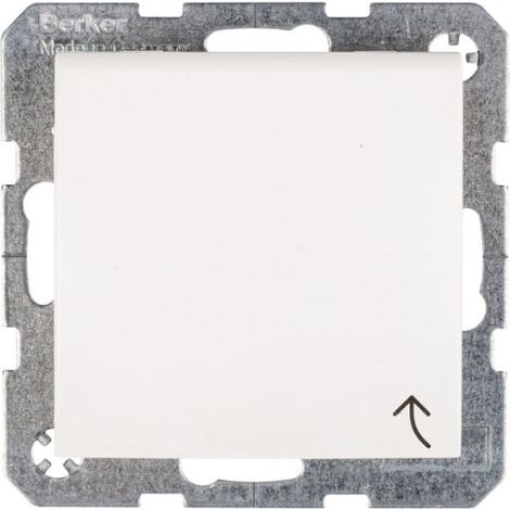 Enchufe Schuko Berker/B.Kwadrat 16A IP20 con tapa S.1 blanco nieve 47518989