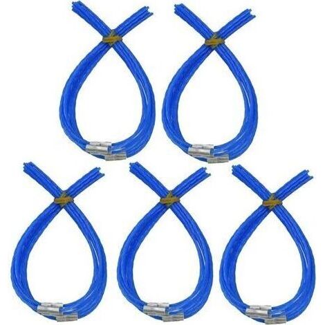 50-teiliges Trimmerfaden-Set für Bosch F016800182 – Zubehör für den Rasentrimmer ART 30 Combitrim (30 cm) – Blau (1/4)