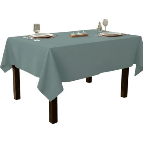 Nappe en polyester Essentiel 145 x 300 cm bleu ecume (1/3)