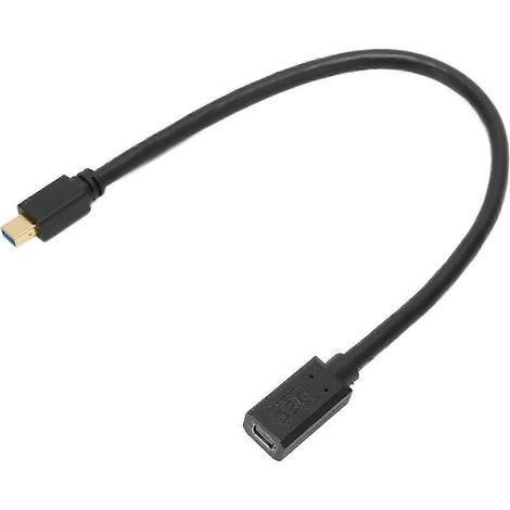 Câble Mini DisplayPort 1.4 (environ 30 cm) mâle vers Mini DisplayPort femelle, 8K 60 Hz, stable et sécurisé pour PC, TV et projecteur. (1/3)