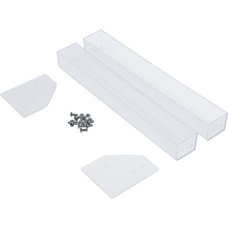 Présentoir à vernis acrylique transparent deux couches, support organisateur robuste pour maquillage (1/5)