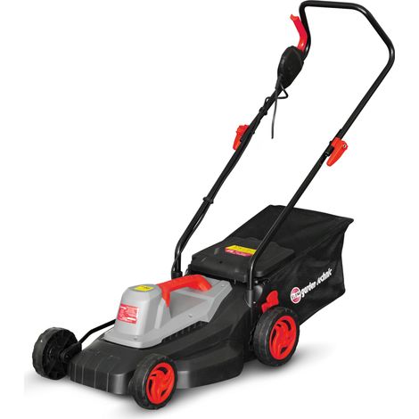 Elem Garden Technic – Tondeuse électrique filaire 1500W – Largeur de coupe 37 cm – Hauteur de coupe réglable 25-75 mm – Bac récolteur 35 L