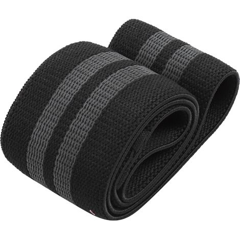 Elastischer Gewichthebergürtel mit Widerstand für die Hüfte, ideal für Kniebeugen und Muskelaufbau (Schwarz) M