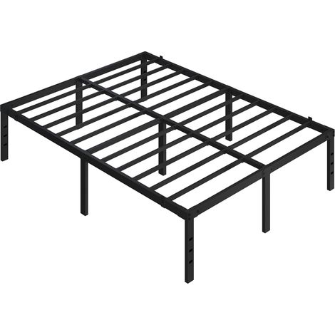 Yaheetech Rete Letto in Metallo 36,5 cm Senza Testiera per Camera da Letto in Ferro Battuto Moderno Matrimoniale 140 x 200 cm (1/5)