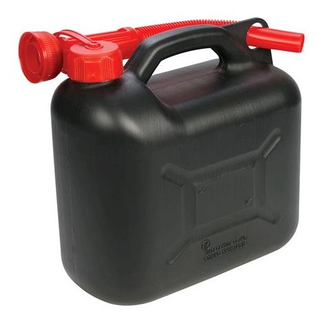 Bidone di carburante in plastica - 5 L Nero