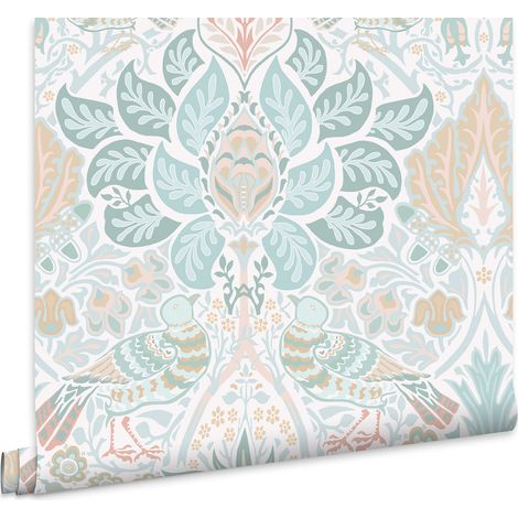 William Morris At Home Vliestapete Dove & Rose Haze Blau 10mx52cm