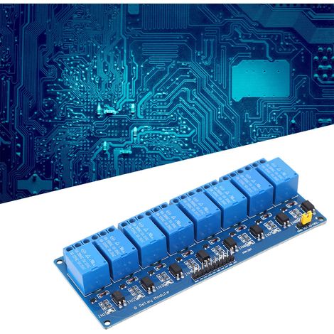 Erweiterte Version eines 8-Kanal-Relais mit Optokoppler-Isolation, kompatibel mit AVR/51/PIC-SPS-Relais (1/5)