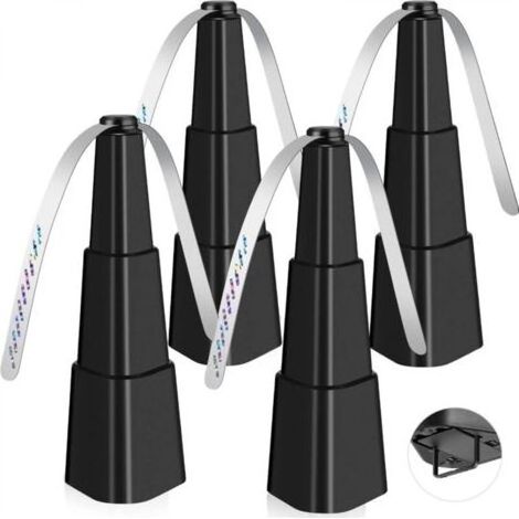 Ventilateur Anti Mouches, 4 PC Répellante Fan par Extérieur Intérieur Mouches et Ventilateur avec 2 Feuilles de Ventilateur et Crochet Anti-Moustique Éloigne Les Mouches (1/4)