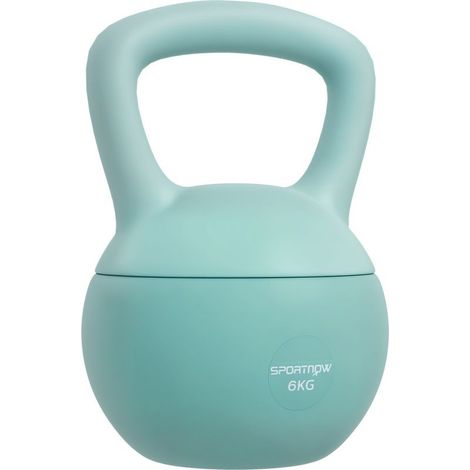 Haltere Kettlebell of 6 kg with handle slip for the fitness, the musculation and the p, 19 x 19 x 28 cm, green (1/5)