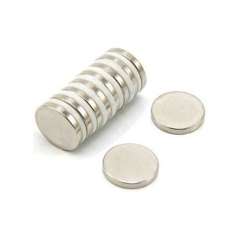 N35 Magnete Neodimio Per Arti, Mestieri, Produzione Di Modelli, Fai -Da -Te, Hobby E Imballaggi - 20mm Dia x 3mm Di Spessore - 3,6kg Di Tiro - Pacco Di 10