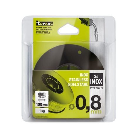 Gys - Rotolo di Filo Animato in Acciaio Inox 308 Lsi, Diametro Rotolo 100 mm, 1 Kg, Diametro Filo 0,8 mm