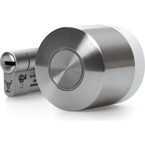 Nuki Smart Lock Ultra, cerradura electrónica von Bluetooth, WiFi & Matter, Integración sencilla en el Smart Home, Abrir la puerta con acceso remoto, con 3 modos de bloqueo diferentes