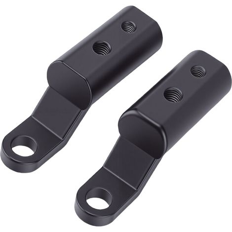 Prolunghe per specchietti retrovisori da moto in lega di alluminio, 2 pezzi, staffa di prolunga per specchietto per supporto telefono, caricatore USB, faro GPS. (1/4)