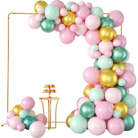 Soporte para telón de boda, kit de soporte metálico, soporte para telón para decoración de bodas, ceremonias y fiestas