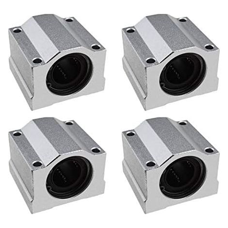 Ottimizza le prestazioni della tua stampante 3D con i 4 cuscinetti a sfere a movimento lineare SCS20UU, boccole di scorrimento per carrello, foro da 20 mm, 50 mm. (1/3)