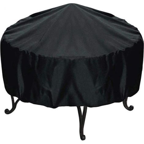 Housse pour brasero rond - étanche housse pour foyer Avec cordon ourlé( 122  46 cm)