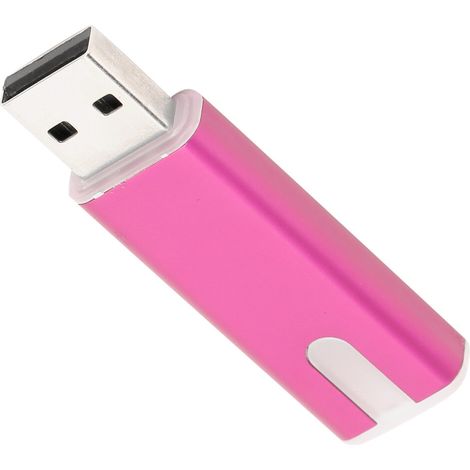 Memoria USB de 32 GB con indicador LED, copia de seguridad de datos, plug and play, interfaz USB 2.0, diseño giratorio, mini rosa roja, con orificio para correa de muñeca y estuche protector.