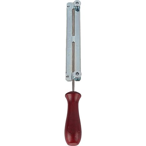 Kit de classement de tronçonneuse, 4/4,8/5,5 mm, affûtage de tronçonneuse, kit de Lime de scie à chaîne avec Manche en Bois Dur, Outil de jauge de Profondeur de (4,8MM) (1/5)
