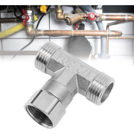 Rohrverschraubungen aus Edelstahl 304, Gewindeverbinder, Adapter, 4-Punkt-Rohrverschraubungen mit zentralem Innengewinde (1/5)