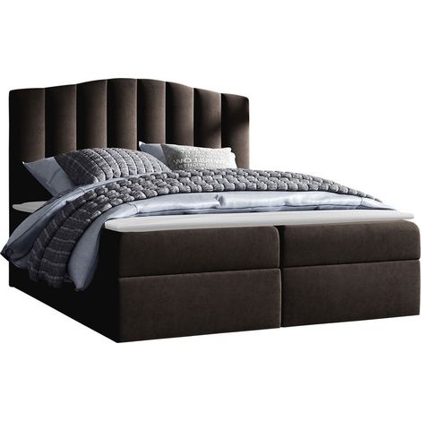 Lit boxspring Cantus, Casablanca 2308, Continental, Double, 180x200, Tissu, Disponible, 184x208x125cm (1/5)